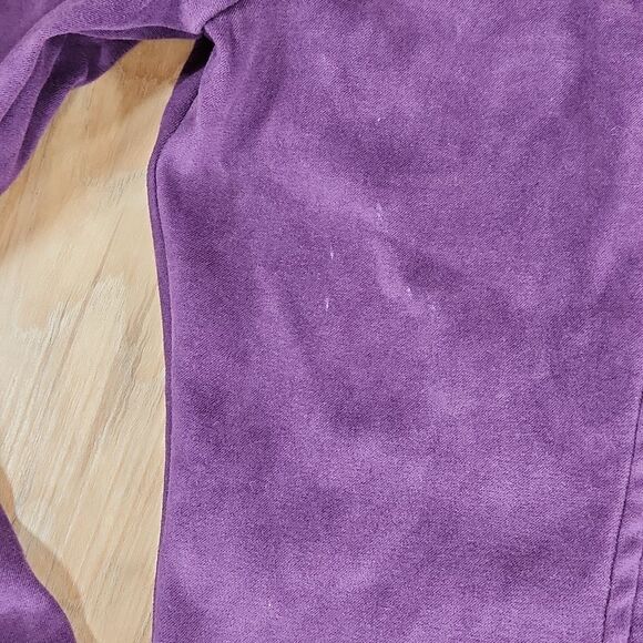 💚Vintage Paris Sport Club Purple Buttoned & Collared Fitted Top Large - Picture 12 of 13